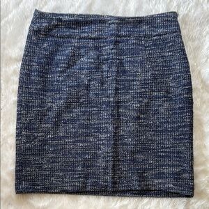 Banana Republic Blue and White Mini Pencil Skirt